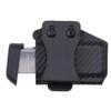 Rounded Horizontal Mag Holster Fits: 380 ACP Single Stack Magazine (Carbon Fiber Black Kydex) - Concealment Express view 1