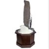 Octagon Floor Pedestal for Shoulder Mount Taxidermy Display (Walnut) view 2