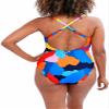 Nautica Womens Cross Back One Piece Swimsuit (X-Small, Castaway) view 3
