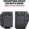Rounded Magazine Holster Fits: 380 ACP Single Stack - IWB or OWB, Mag Holder, Spare Mag Carrier, American Made, Carbon Fiber Black Kydex, Concealment Express view 3