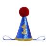 1st First Birthday Outfit Baby Boy Smash Cake One Year Old Party Toddler Bow Tie Cotton Short Sleeve Romper Shorts Pants Y-back Suspenders 3PCS Clothes Set Photo Shoot Royal Blue+Hat&Red 6-12 Months view 3