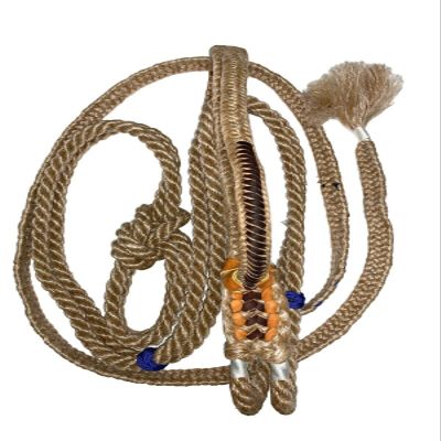 Bull Rope 9/7 Right Hand Half Leather Bull Riding Equipment Quality Bull Rope Bull Riders Supply Rodeo Riding Rope
