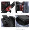 7.2:1 Baitcasting Reel, Red Double Braking System Baitcasting Reel Long Throw Accurate for Outdoor Left Hand view 4
