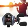 7.2:1 Baitcasting Reel, Red Double Braking System Baitcasting Reel Long Throw Accurate for Outdoor Right Hand view 2