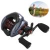 7.2:1 Baitcasting Reel, Red Double Braking System Baitcasting Reel Long Throw Accurate for Outdoor Right Hand view 3