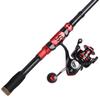 Sougayilang Fishing Rod and Reel Combo Set with Telescopic Fishing Pole Fishing Accessories and Carrier Bag for Saltwater Freshwater-2.1M Rod 2000 Reel with Bag view 2