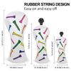 Golf Club Covers Colorful Tee Driver Cover Fairway Wood Headcover Hybrid Cover Leather 3 Wood Headcovers Mallet Putter Headcover Blade Putter Cover for Odyssey Scotty Cameron Taylormade view 3