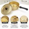 AHIER Korean Ramen Cooking Pot, Korean Ramen Noodle Pot with Lid, Spoon view 2