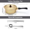 AHIER Korean Ramen Cooking Pot, Korean Ramen Noodle Pot with Lid, Spoon view 3