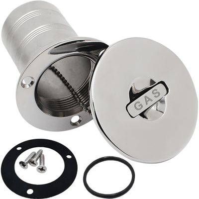SHENGHUISS Boat Deck Gas Fill/Filler 1-1/2 Inch(38mm) with Keyless B Cap 316 Stainless Steel Boat Deck Hardware for Boat, Yacht, Caravan