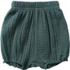 EISHOW Infant Baby Soft Ruffle Shorts Bloomers Toddler Boy Girl Solid Cotton Linen Blend Basic Bottom Cute Loose Harem Shorts (3-4 Years, D-Green) view 1