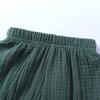 EISHOW Infant Baby Soft Ruffle Shorts Bloomers Toddler Boy Girl Solid Cotton Linen Blend Basic Bottom Cute Loose Harem Shorts (3-4 Years, D-Green) view 3