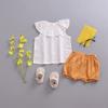 EISHOW Infant Baby Soft Ruffle Shorts Bloomers Toddler Boy Girl Solid Cotton Linen Blend Basic Bottom Cute Loose Harem Shorts (3-4 Years, D-Yellow) view 2