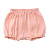 EISHOW Infant Baby Soft Ruffle Shorts Bloomers Toddler Boy Girl Solid Cotton Linen Blend Basic Bottom Cute Loose Harem Shorts (2-3 Years, D-Pink) view 1