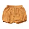 EISHOW Infant Baby Soft Ruffle Shorts Bloomers Toddler Boy Girl Solid Cotton Linen Blend Basic Bottom Cute Loose Harem Shorts (0-6 Months, D-Yellow) view 4