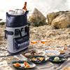 Buffalo Gear Cooler Backpack,18L Leakproof Cooler Bag Insulated Cooler for Picnic Beach Camping Hiking Park Fishing (Grey) view 2