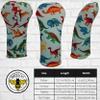 Dinosaurs Driver 460cc Club Headcover Handmade by BeeJos view 2