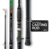Dark Matter Psychedelic Casting Fishing Rods Medium Heavy Power X - Black - High-Modulus M3 Carbon Nano Baitcaster Rod Saltwater and Freshwater Fishing Rods, 7ft Medium Heavy Baitcasting Rod view 1