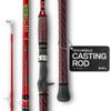 Dark Matter Psychedelic Casting Fishing Rods Medium Heavy Power X - Red - High-Modulus M3 Carbon Nano Baitcaster Rod Saltwater and Freshwater Fishing Rods, 7ft Medium Heavy Baitcasting Rod view 1