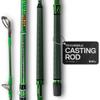 Dark Matter Psychedelic Casting Fishing Rods Medium Heavy Power Z - Green - High-Modulus M3 Carbon Nano Baitcaster Rod Saltwater and Freshwater Fishing Rods, 7ft Medium Heavy Baitcasting Rod view 1