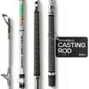 Dark Matter Psychedelic Casting Fishing Rods Medium Heavy Power Z - Silver - High-Modulus M3 Carbon Nano Baitcaster Rod Saltwater and Freshwater Fishing Rods, 7ft Medium Heavy Baitcasting Rod view 1