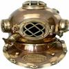 Nautical Divers Diving Helmet for Scuba Diving Helmet ~ Antique Mark V Marine Scuba Divers Helmet 18" - Home Office Decorative view 1