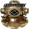 Nautical Divers Diving Helmet for Scuba Diving Helmet ~ Antique Mark V Marine Scuba Divers Helmet 18" - Home Office Decorative view 4
