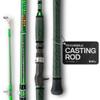Dark Matter Psychedelic Casting Fishing Rods Medium Heavy Power X - Green - High-Modulus M3 Carbon Nano Baitcaster Rod Saltwater and Freshwater Fishing Rods, 7ft Medium Heavy Baitcasting Rod view 1