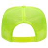 Ashen Fane Polyester Foam Front 5 Panel High Crown Mesh Back Trucker Hat, N.YLW Wht N.YLW view 3
