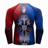 Red Plume Men Cool Dry 3D Digital Printing Compression Long Sleeve Base Layer Shirts, Sports& Fitness Tee (Colorful, L) view 2
