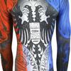 Red Plume Men Cool Dry 3D Digital Printing Compression Long Sleeve Base Layer Shirts, Sports& Fitness Tee (Colorful, L) view 4