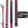 Dark Matter Psychedelic Casting Fishing Rods Medium Heavy Power Z - Pink - High-Modulus M3 Carbon Nano Baitcaster Rod Saltwater and Freshwater Fishing Rods, 7ft Medium Heavy Baitcasting Rod view 1