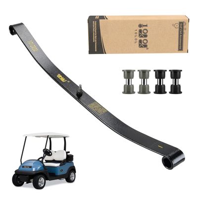 10L0L Golf Cart Front Leaf Spring Kit with Bushings & Sleeves for Club Car Precedent 2004-2008 & DS 1981-Up, Heavy Duty for Gas/Electric, OEM 1012030 1012322 1013867 1015108