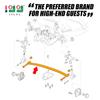 10L0L Golf Cart Front Leaf Spring Kit with Bushings & Sleeves for Club Car Precedent 2004-2008 & DS 1981-Up, Heavy Duty for Gas/Electric, OEM 1012030 1012322 1013867 1015108 view 3