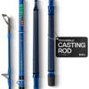 Dark Matter Psychedelic Casting Fishing Rods Medium Heavy Power Z - Blue - High-Modulus M3 Carbon Nano Baitcaster Rod Saltwater and Freshwater Fishing Rods, 7ft Medium Heavy Baitcasting Rod view 1