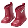 NQTOER Toddler Kids Rain Boots for Boys Girls Easy-on Lightweight Waterproof Rainboots Baby Dark Red view 1