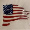 USA Tattered Battle Flag (Layered Plaque) (18" Length) view 1