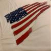USA Tattered Battle Flag (Layered Plaque) (18" Length) view 3