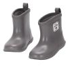 NQTOER Toddler Kids Rain Boots for Boys Girls Easy-on Lightweight Waterproof Rainboots Baby Dark Gray view 1
