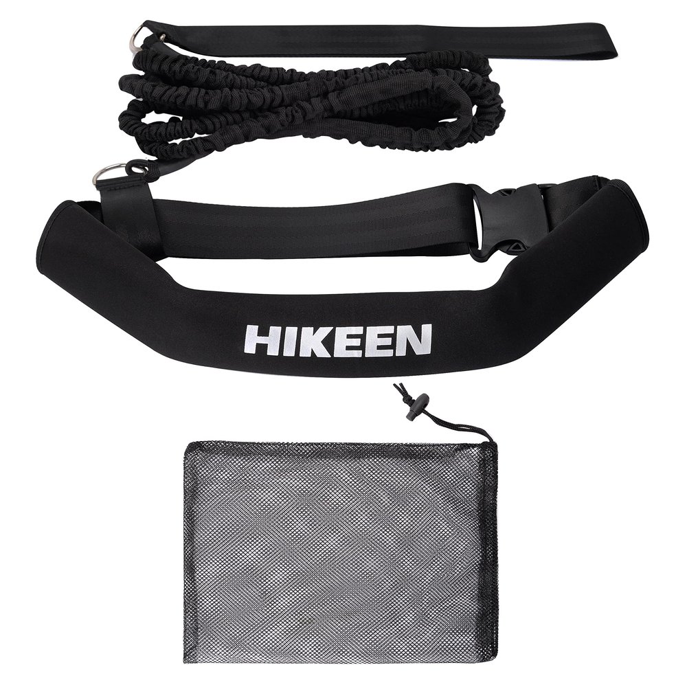 Hikeen Swimming Training Belt 4M Swimming Tether Swim in Place Harness Stationary Aquatic Resistance Belt