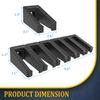 MIND&ACTION AR Magazine Holders,Detachable Mag Holders PMAG Wall Mount Gun Safes Gun Cabinet Organization Solution (Black 6x Mag Holders) view 4