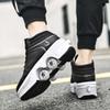 Roller Skates for Women & Men - Outdoor 2 in 1 Parkour Shoes with Wheels for Girls & Boys - Double Row Deform Kick Roller Skates - Quad Skating Shoes for Recreation view 3