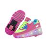 7 Colors LED Rechargeable Kids Roller Skate Shoes with Single Wheel Shoes Sport Sneaker view 1
