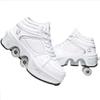 Roller Skates for Women & Men - Outdoor 2 in 1 Parkour Shoes with Wheels for Girls & Boys - Double Row Deform Kick Roller Skates - Quad Skating Shoes for Recreation view 1