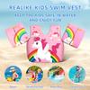 REALIKE Kids Swim Vest for Toddler Floaties Swimming Aids with Shoulder Harness Arm Wings for Children/Infant/Baby,Sea Beach/Pool/Lake, Suitable for 28-70lbs Boys/Girls view 3
