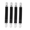4PCS/ 2Pairs Adjustable Stocking Clip Suspenders Garter Belts Elastic Garter Strap Non-Slip Boot Clip Garter