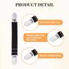 4PCS/ 2Pairs Adjustable Stocking Clip Suspenders Garter Belts Elastic Garter Strap Non-Slip Boot Clip Garter view 3