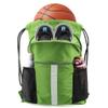 BeeGreen Fruit Green Workout Bag Drawstring Backpack with Shoe Compartment Large String Bag Sackpack with Front & Inner Zipper Pockets and Water Bottle Pockets Sports Cinch view 1