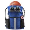 BeeGreen Royal Blue X-Large Drawstring Backpack with Front Shoe Compartment and Multiple Pockets view 1