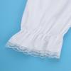 JEEYJOO Big Girls Solid Color Victorian Steampunk Pantaloons Bloomers Lace Trim Baggy Pants Underpants White 4 Years view 4